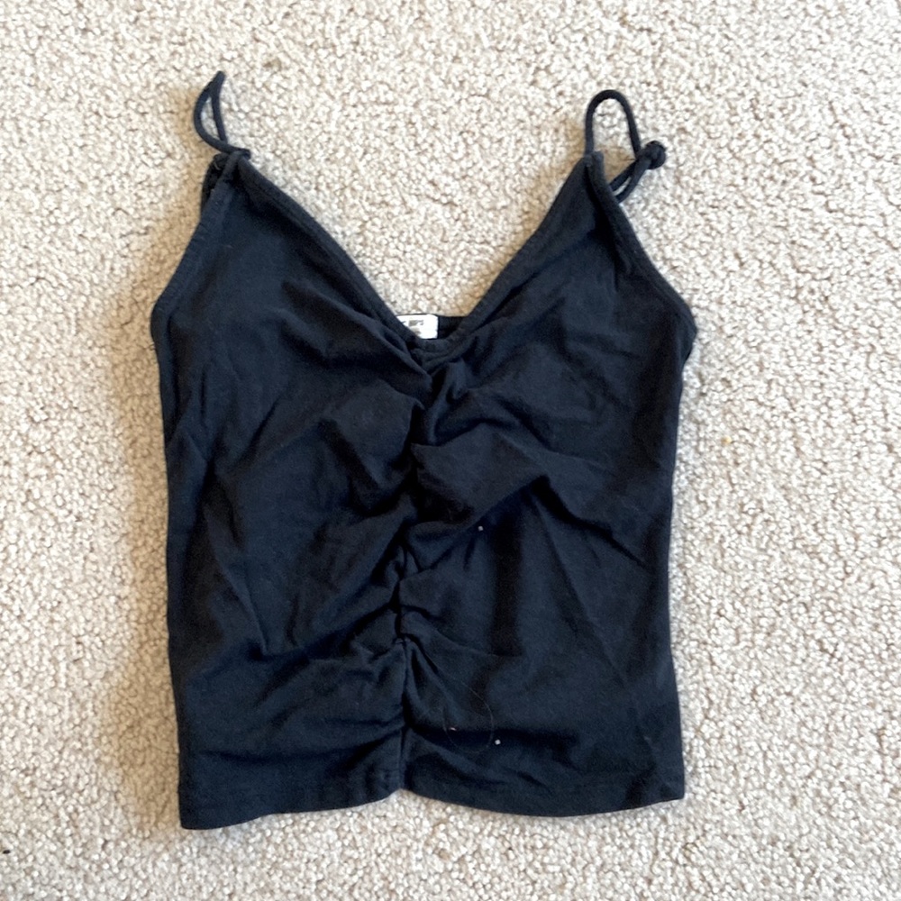 Black cinched tank